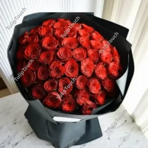 50 Red Rose Bouquet Delivered