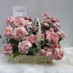 pink peony flowers bouquet