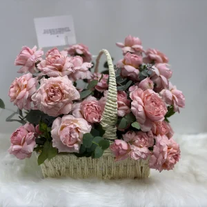 pink peony flowers bouquet
