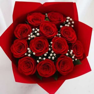 15 Red Roses Bouquet