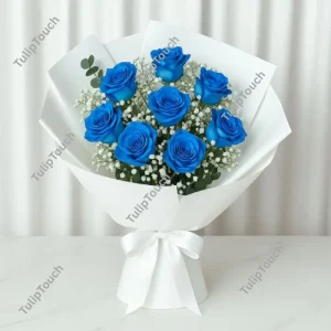 Blue Rose Bouquet