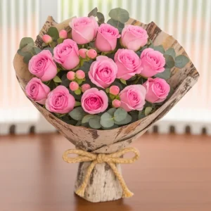 Mixed Pink Rose Bouquet