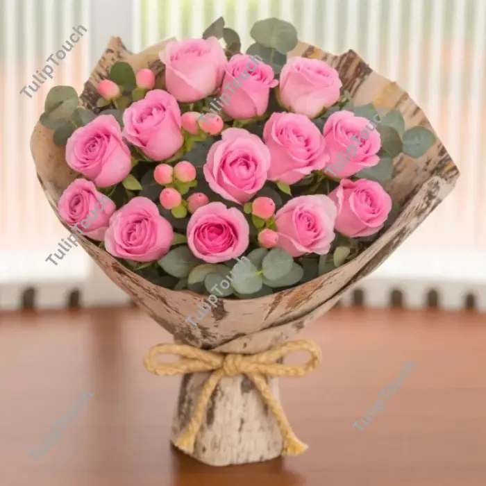 Mixed Pink Rose Bouquet