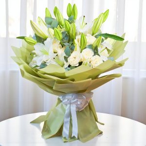 Mixed White Flower Bouquet