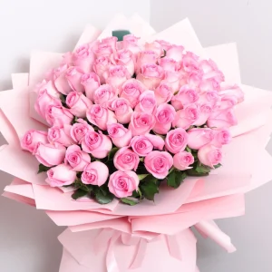 100 pink roses