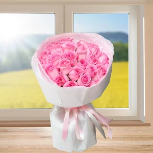 pink roses bouquet delivery
