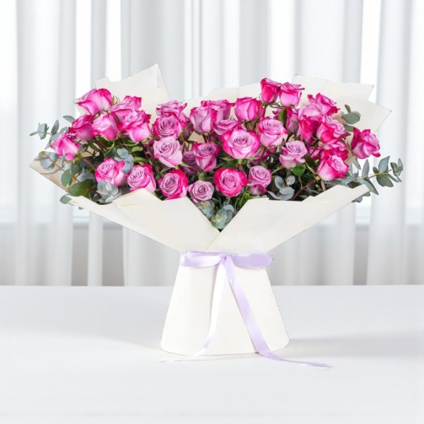 Purple Blooming Roses