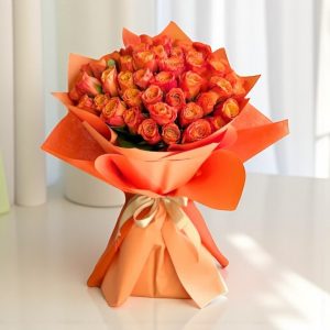 Radiant Bouquet Orange Roses