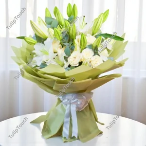 Mixed White Flower Bouquet