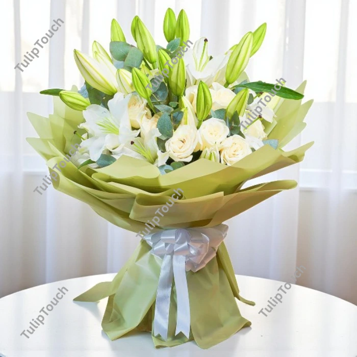 Mixed White Flower Bouquet