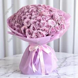 Purple Rose Bouquet