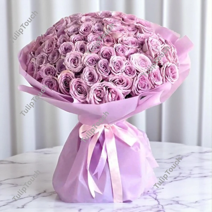 Purple Rose Bouquet