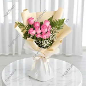 Pink Roses Bouquet