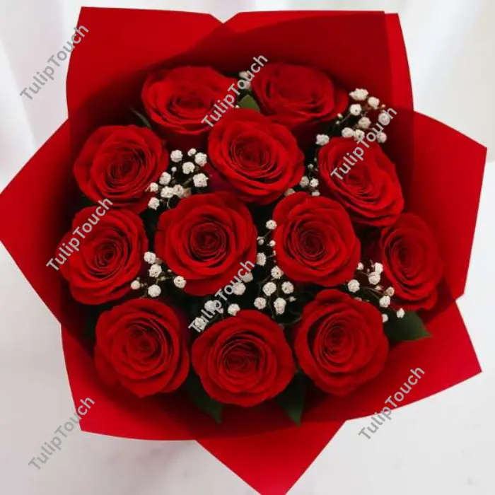 15 Red Roses Bouquet