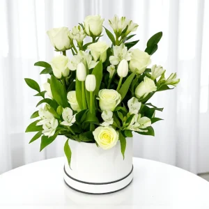 Pure White Mixed Bouquet