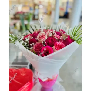 bouquet of pink roses